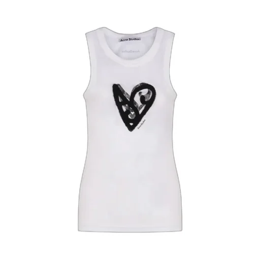 Tank Top With Heart Print