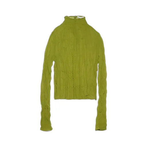 Mock Neck Ruched Top