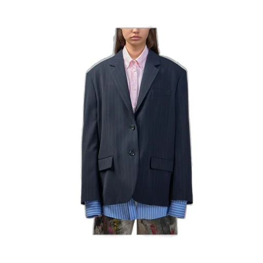 Oversized Pinstripe Blazer