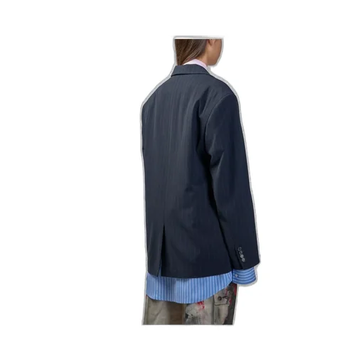 Oversized Pinstripe Blazer