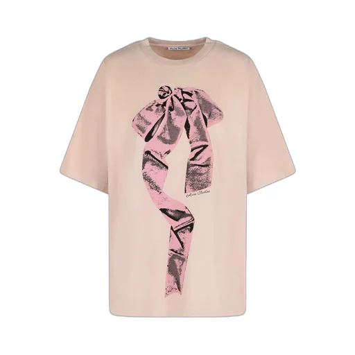 Oversized T-Shirt With Bow Print