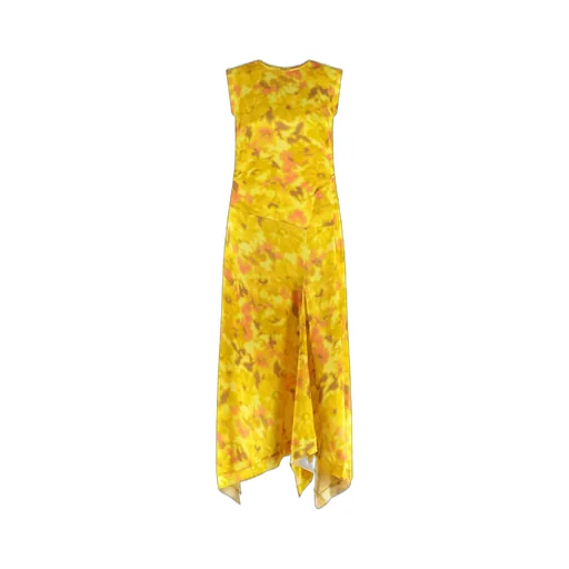 Floral Print Asymmetric Dress