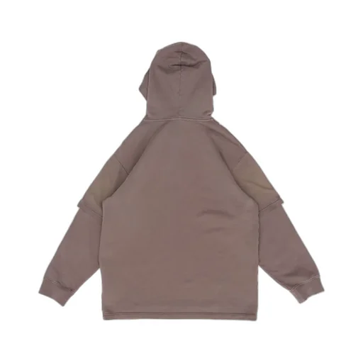 Logo Print Layered Hoodie