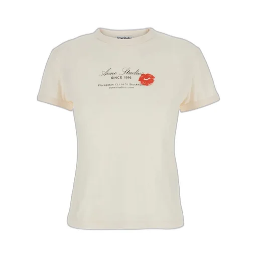 T-Shirt With Kiss Print