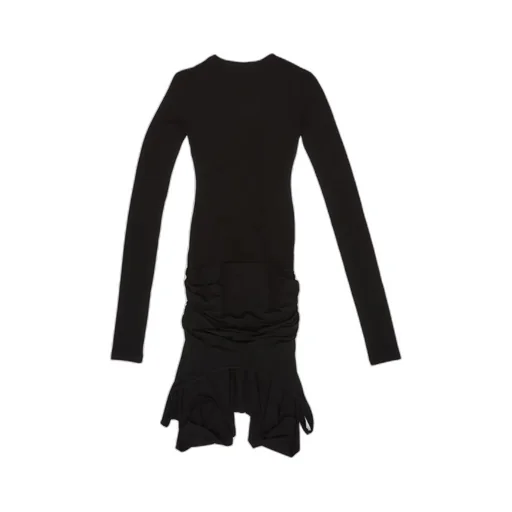 Long Sleeve Ruched Dress