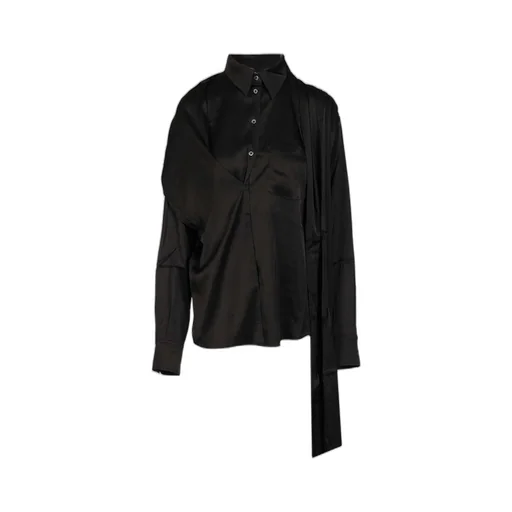 Asymmetric Draped Shirt