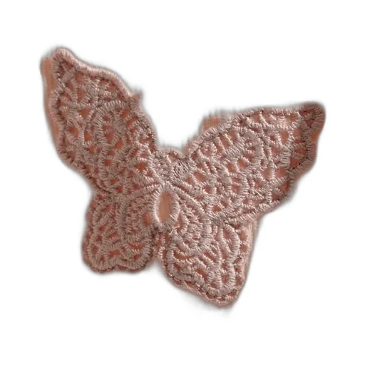 T-Shirt With Floral And Butterfly Embroidery