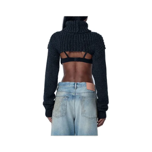 Cropped Turtleneck Sweater