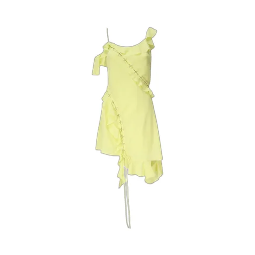 Asymmetric Ruffle Dress