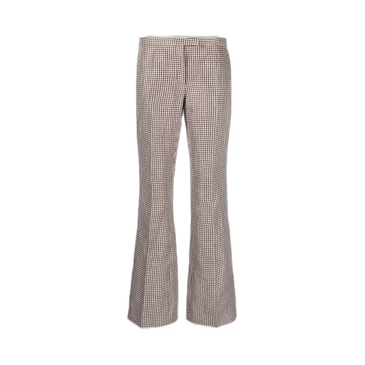 Gingham Flare Trousers