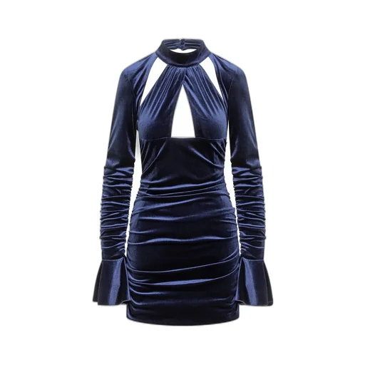 Velvet Cutout Mini Dress