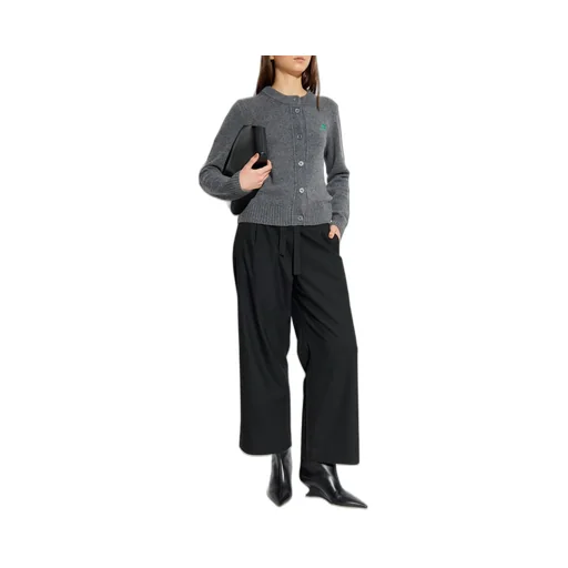 Wide-Leg Belted Trousers