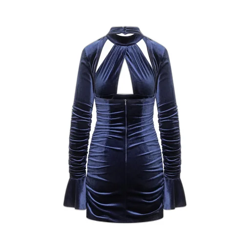 Velvet Cutout Mini Dress