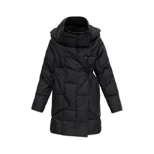 Down Puffer Coat With Asymmetrical Closure