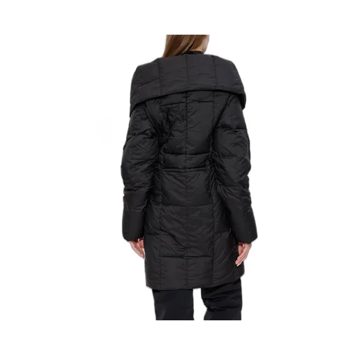 Down Puffer Coat With Asymmetrical Closure
