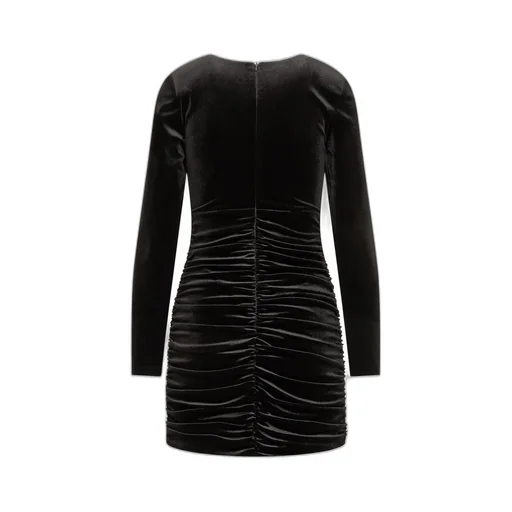 Velvet Ruched Mini Dress