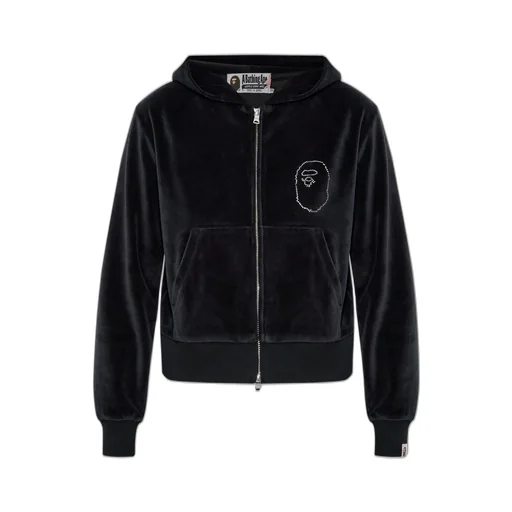 Velour Zip Hoodie