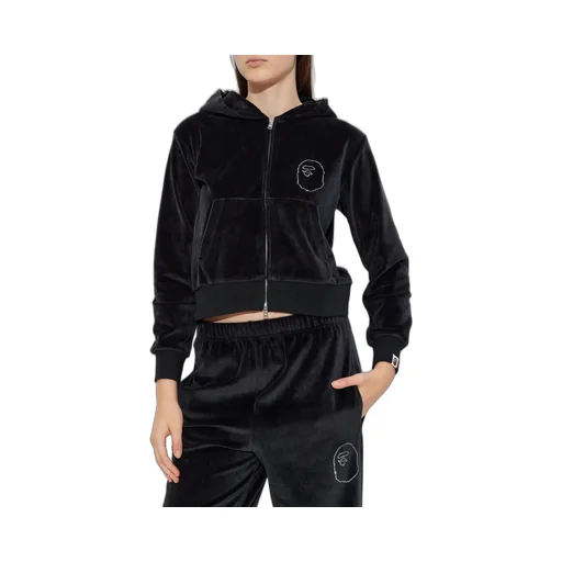Velour Zip Hoodie