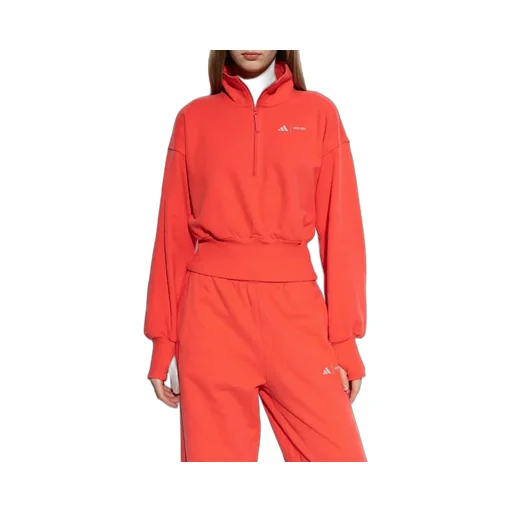 Cropped Zip-Up Sweatshirt