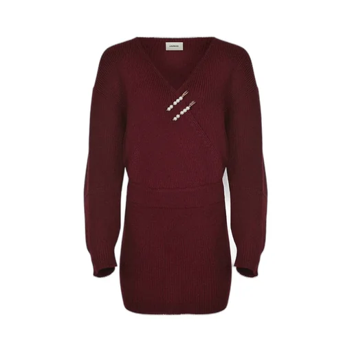 V-Neck Knit Dress