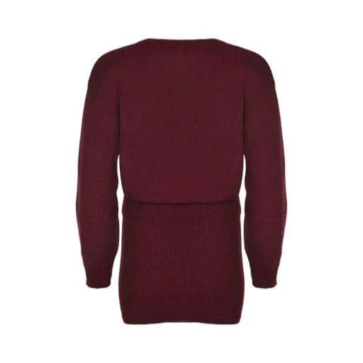 V-Neck Knit Dress