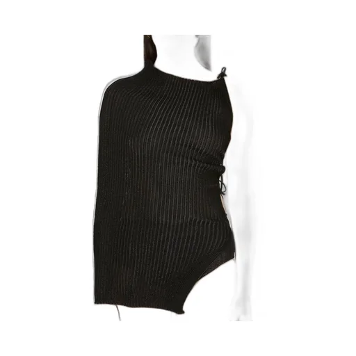 Asymmetric Knit Bodysuit
