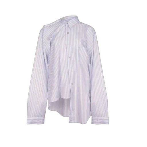 Asymmetric Striped Shirt
