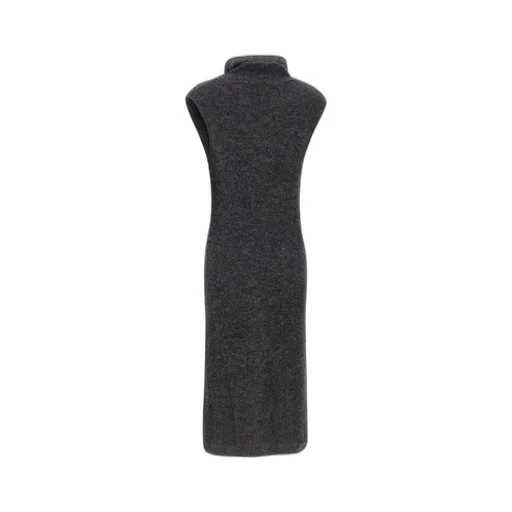 Sleeveless Turtleneck Maxi Dress
