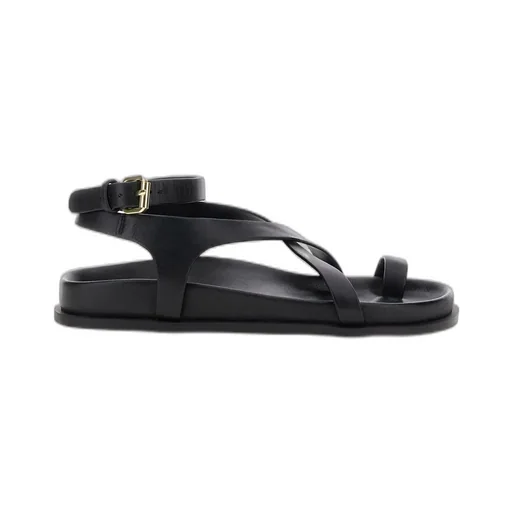 Leather Ankle Strap Sandals
