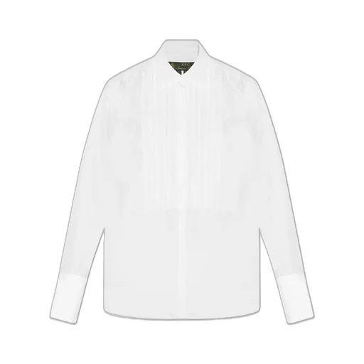 Pleated Poplin Shirt