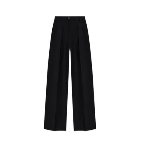 Pleated Wide-Leg Trousers
