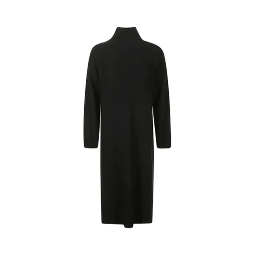 Ribbed Turtleneck Maxi Dress