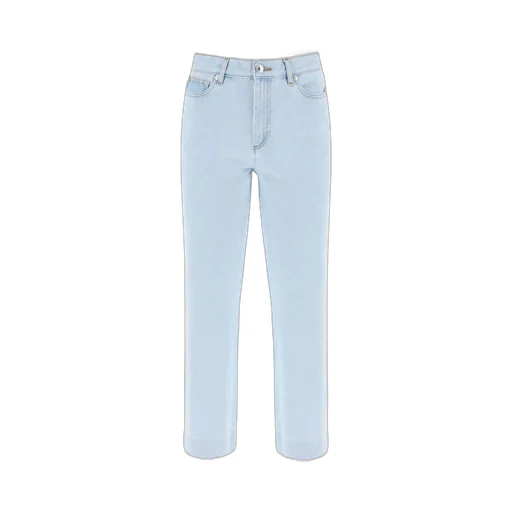 High-Rise Straight-Leg Jeans