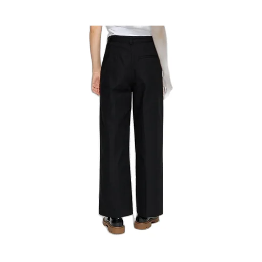 Pleated Wide-Leg Trousers