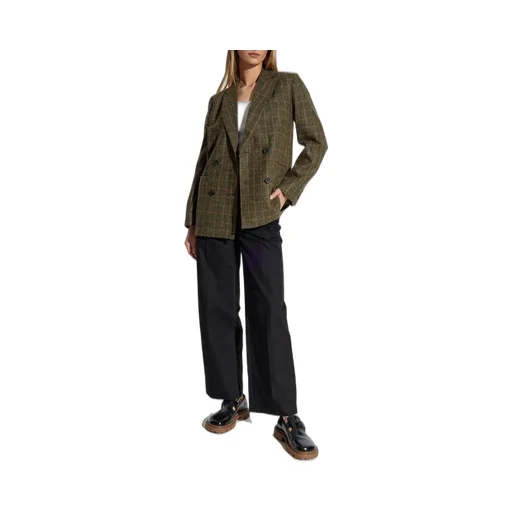 Pleated Wide-Leg Trousers