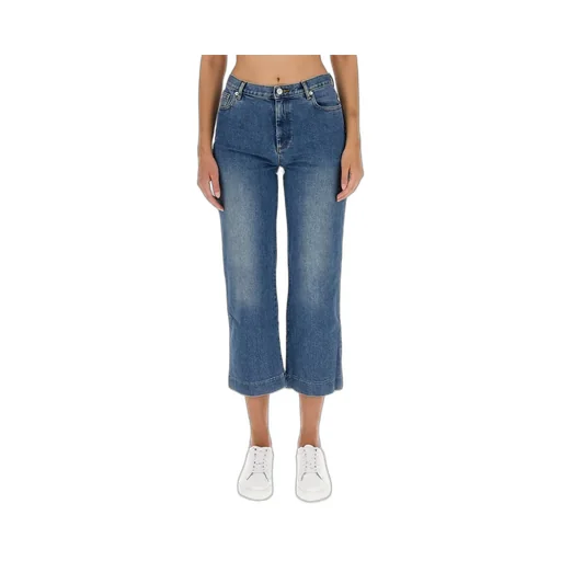 Cropped Wide Leg Jeans