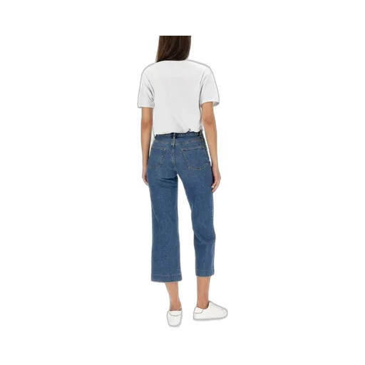 Cropped Wide Leg Jeans