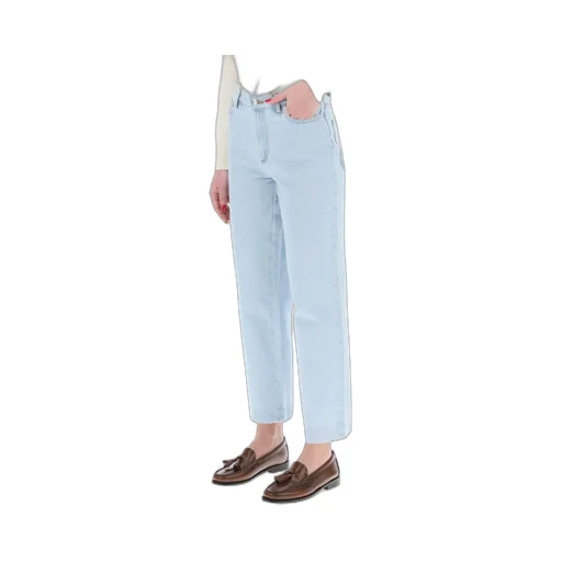 High-Rise Straight-Leg Jeans
