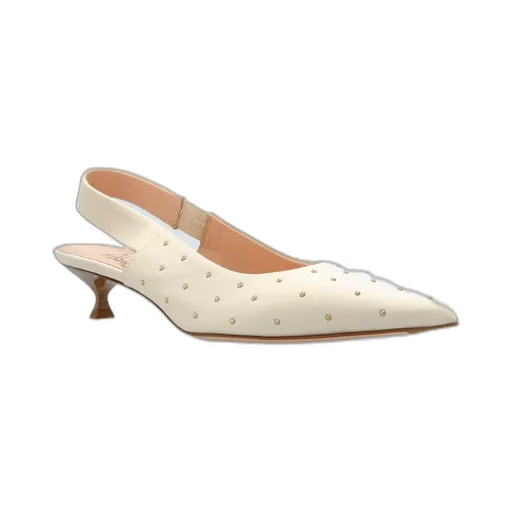 Pointed Toe Slingback Kitten Heels