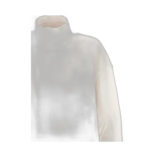 Cropped Mock Neck Sweatshirt