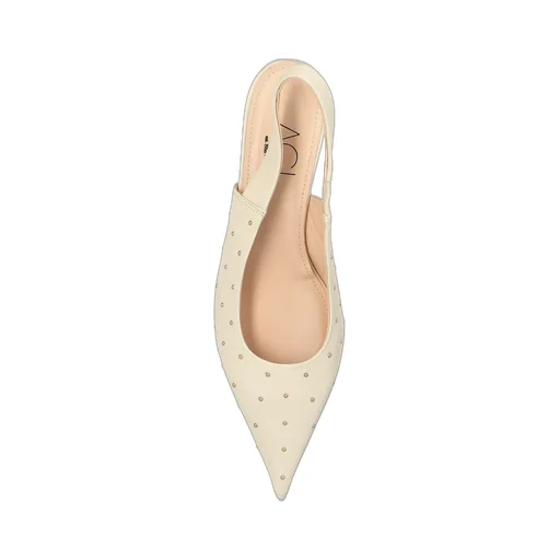 Pointed Toe Slingback Kitten Heels