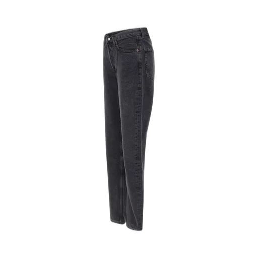 High-Waisted Straight Leg Jeans