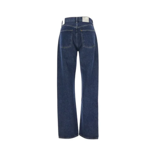High-Waisted Straight-Leg Jeans