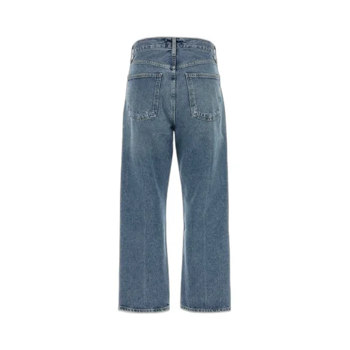 High-Waisted Straight-Leg Jeans