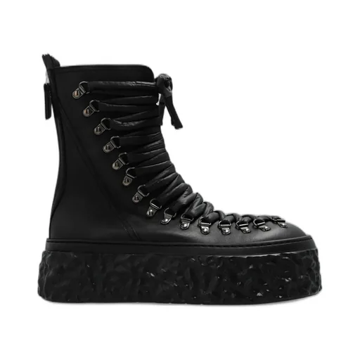 Platform Lace-Up Boots