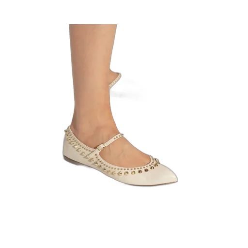 Mary Jane Flats With Studs