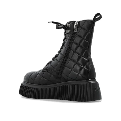 Quilted Platform Combat Boots