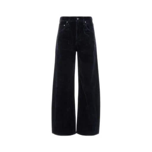 Wide-Leg Velvet Pants