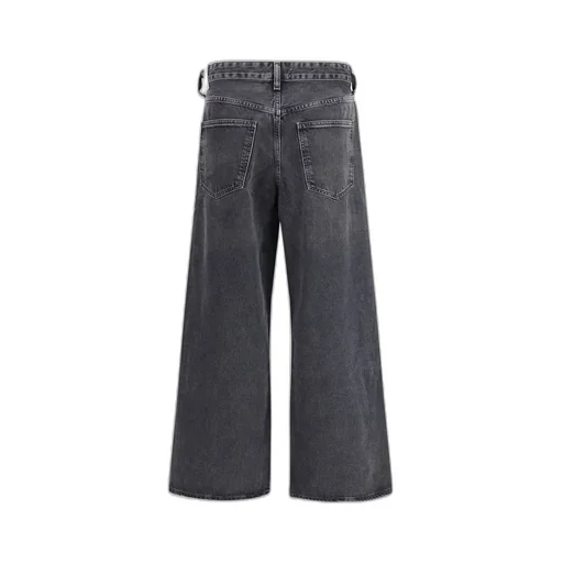 Wide-Leg Denim Jeans