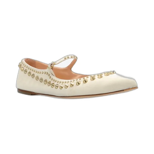 Mary Jane Flats With Studs
